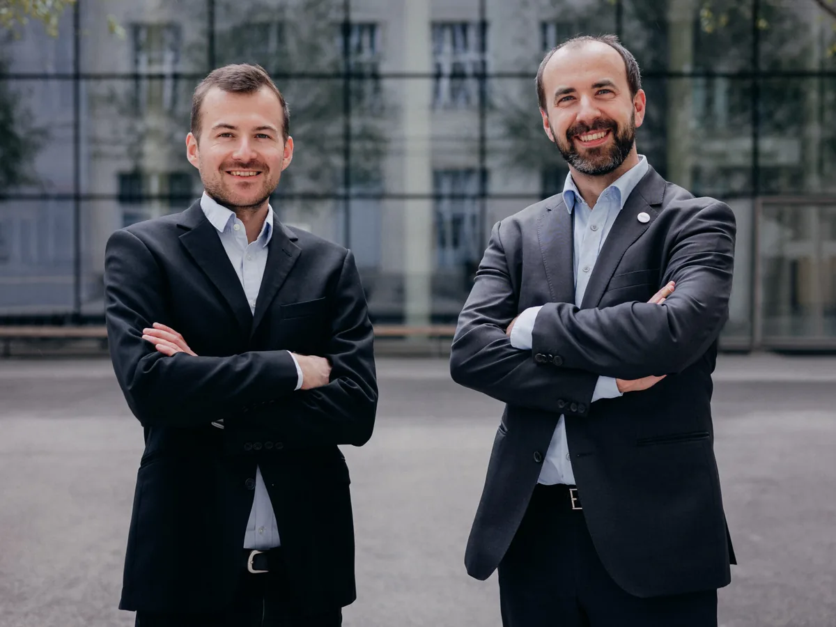SimVantage co-founders Dr. Philipp Eibl and Dr. Christian Witz at TU Graz